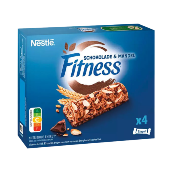Nestlé Fitness Getreideriegel Schokolade & Mandel, mit Vollkornweizen, 94g